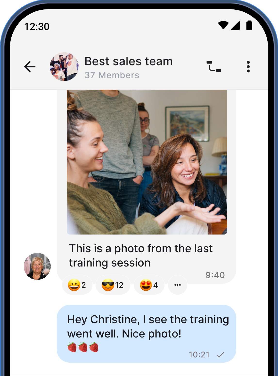 twake Chat mobile interface